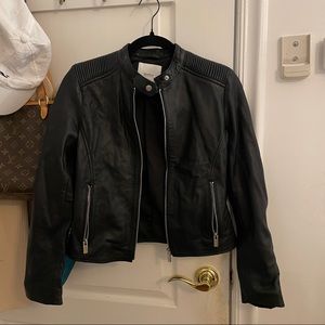 MANGO genuine leather jacket